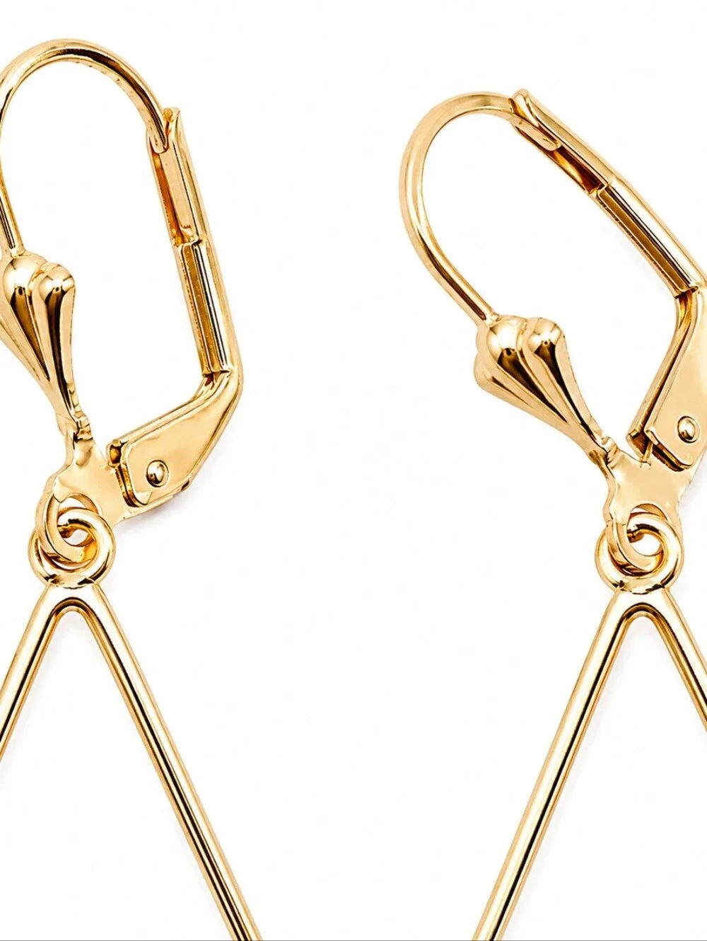 Gold Teardrop Chain Fringe Earrings | Statement Dangle | 3